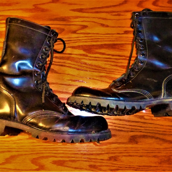 GORILLA SHOE MENS BLACK BOOTS - Picture 3 of 8